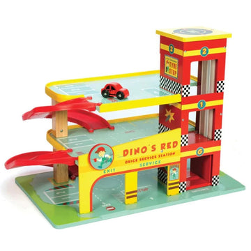 Le Toy Van - Dino's Car Garage Pretend Play