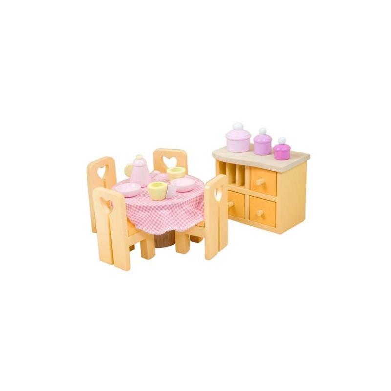 Le Toy Van - Dollhouse Dining Room Set