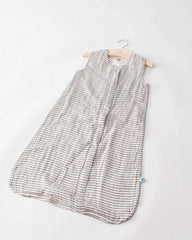 Little Unicorn - Cotton Muslin Sleep Bag - Grey Stripe