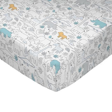 Lolli Living - Fitted Crib Sheet Safari Bedding