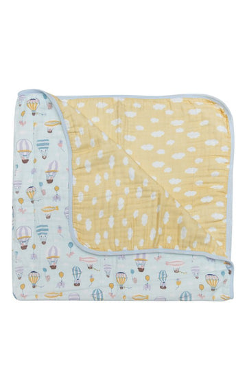 Lou Lou Lollipop - Muslin Quilt Blanket Up Up Away All Nursery