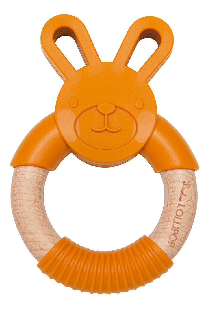Wood Teether Loulou Lollipop Teether Loulou Lollipop Bunny