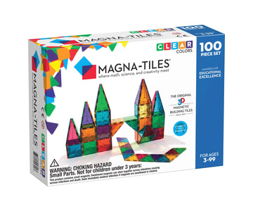 Magna-Tiles - 100 Piece Clear Colours Set Puzzles