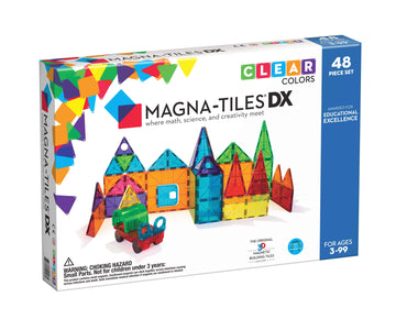 Magna-Tiles - 48 Piece Clear Colours Deluxe Set Puzzles