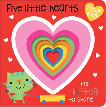 Make Believe Ideas - Five Little Hearts Pop Out and Play Book Books