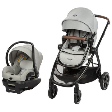 Maxi Cosi - Zelia Max 5-in-1 Modular Travel System Polished Pebble Travel Systems