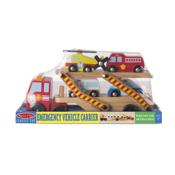 Melissa & Doug - Emergency Vehicle Carrier Toddler Toys