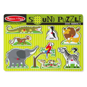 Melissa & Doug - Zoo Animals Sound Puzzle Puzzles