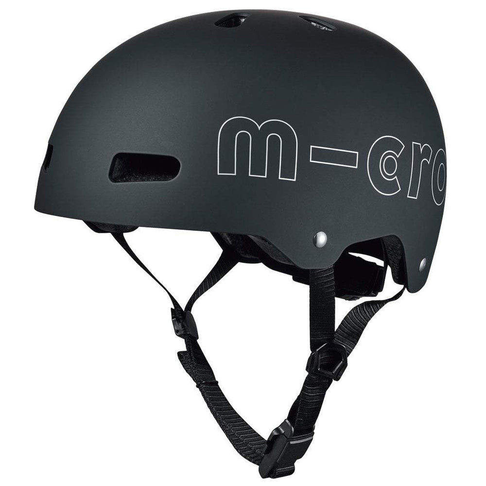 Micro - Matte Black ABS Helmet
