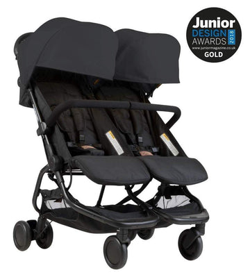 Mountain Buggy - Nano Duo Double Travel Stroller Black Double Strollers
