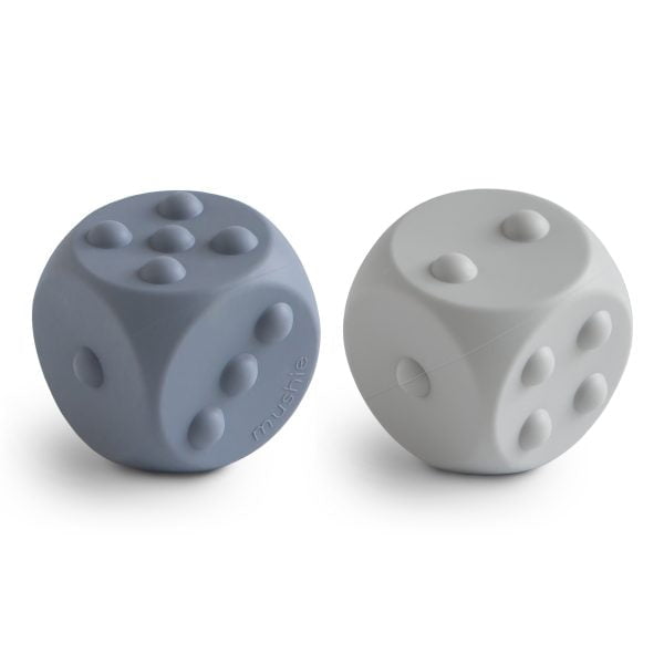 Mushie - Silicone Dice Teething Toy - (2 pk)