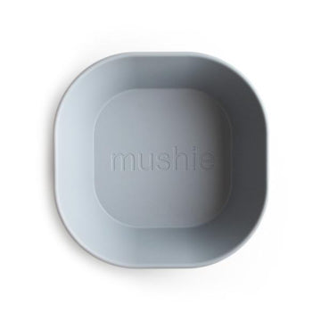 Mushie - Dinnerware Square Bowl (2 pk) Cloud All Feeding