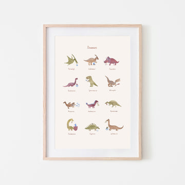 Mushie - Dinosaur Poster Posters, Prints, & Visual Artwork