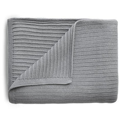 Mushie - Knitted Ribbed Baby Blanket