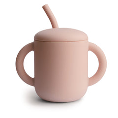 Mushie - Silicone Training Cup + Straw