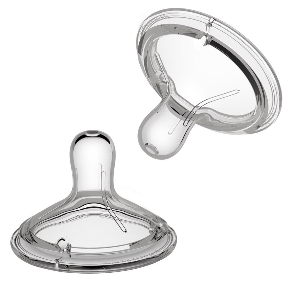 Nanobebe - 360° Double Vented Silicone Nipples 2 Pack