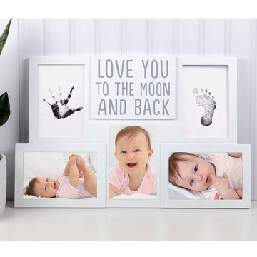 Pearhead - Baby Ink Prints Love You to The Moon Collage Frame Gifts & Memories