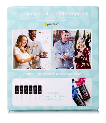 Pearhead - Gender Reveal Confetti Poppers Gifts & Memories