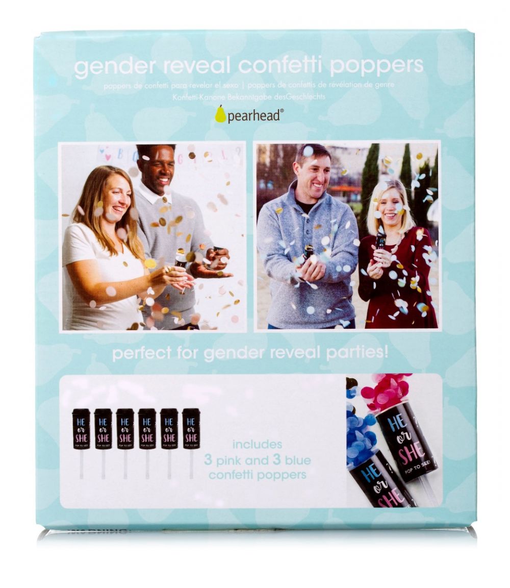 Pearhead - Gender Reveal Confetti Poppers