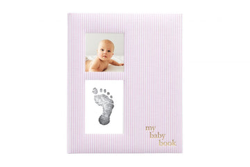 Pearhead - Seersucker Babybook Pink Gifts & Memories