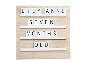 Pearhead - Wooden Tile Letterboard Gifts & Memories
