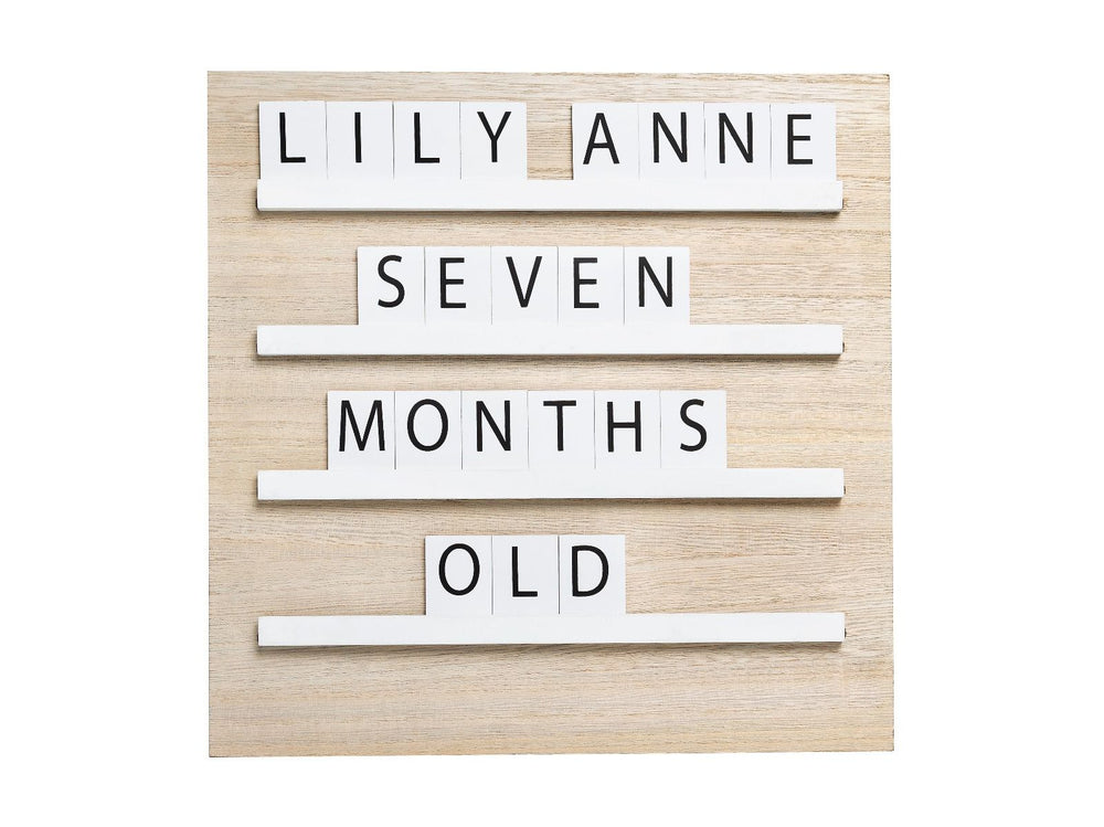 Pearhead - Wooden Tile Letterboard
