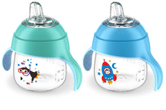 Philips Avent - My Little Sippy Cup 7oz - 2pk Blue/Teal