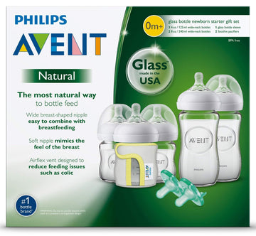 Philips Avent - Natural Newborn Glass Starter Set Bottles & Accessories