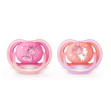 Philips Avent - Ultra Air Pacifier Fashion 0-6M Pink/Peach Pacifiers & Teething