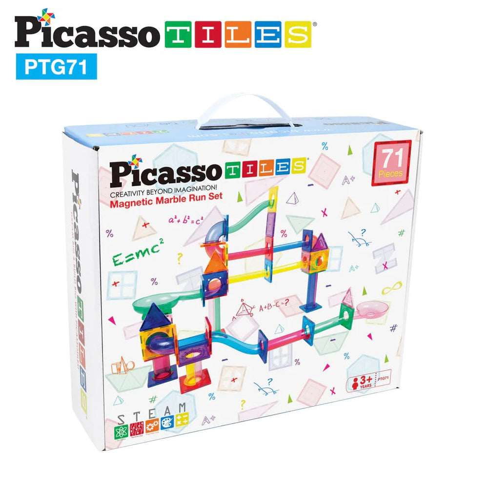 PicassoTiles - 71pc Marble Run Building Blocks