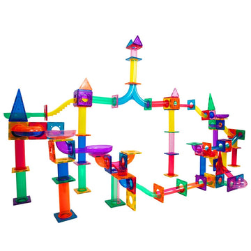 PicassoTiles - Marble Run Magnetic Building Block Set 200pc Educational Toys