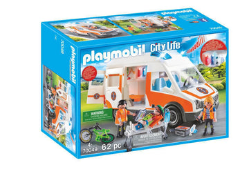 Playmobil - Ambulance with Flashing Lights Pretend Play
