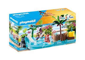Playmobil - Children's Pool with Slide Pretend Play