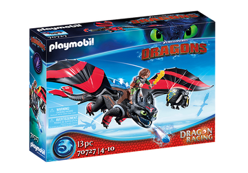 Playmobil - Dragon Racing: Hiccup and Toothless Pretend Play