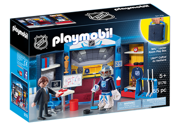 Playmobil - NHL Locker Room Play Box Pretend Play