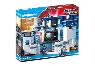 Playmobil - Police Headquarters with Prison Pretend Play