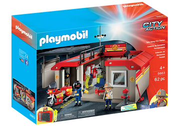 Playmobil - Take Along Fire Station Pretend Play