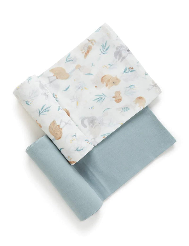 Purebaby Muslin Wrap Swaddle 2 Pack Little Canadian