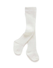 Purebaby - Organic Cotton Rib Tights