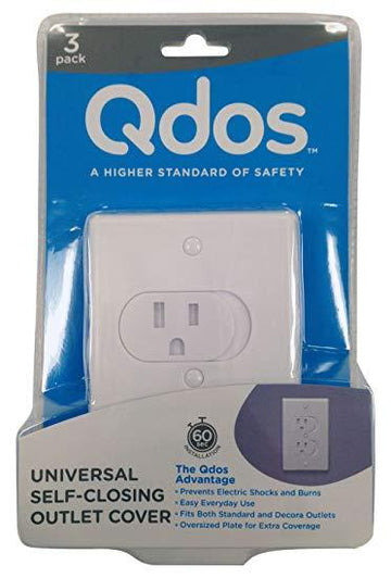 Qdos - Universal Self-Closing Outlet Cover Babyproofing