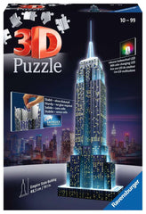 Ravensburger - 3D Empire State Building at Night 216 pc Puzzle