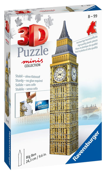 Ravensburger - 3D Mini Big Ben Puzzle - 54 pc Puzzles