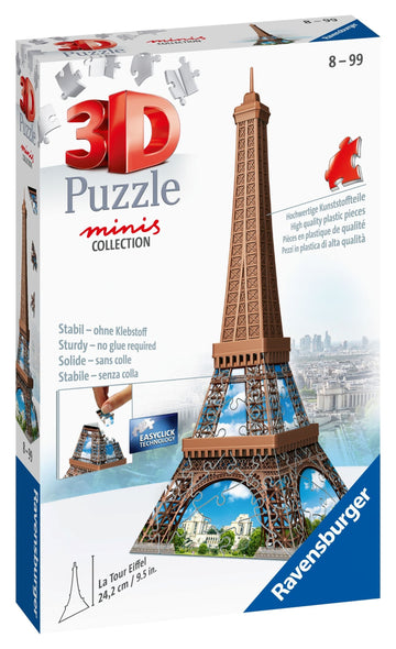 Ravensburger - 3D Mini Eiffel Tower Puzzle - 54 pc Puzzles