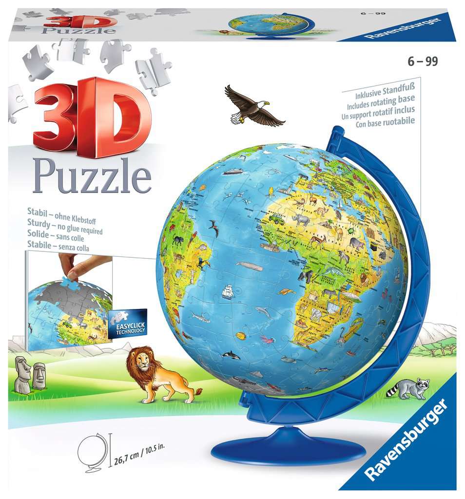Ravensburger - Children's Globe 180 pc 3D Puzzle