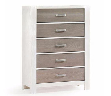 Rustico Moderno - 5 Drawer Dresser - White/Owl Baby Furniture