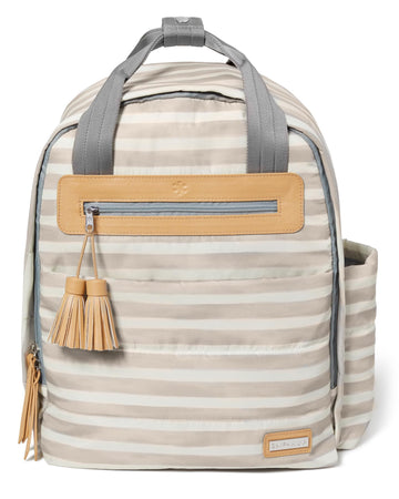 Skip Hop - Riverside Ultra Light Diaper Backpacks - Oyster Stripe Diaper Bags