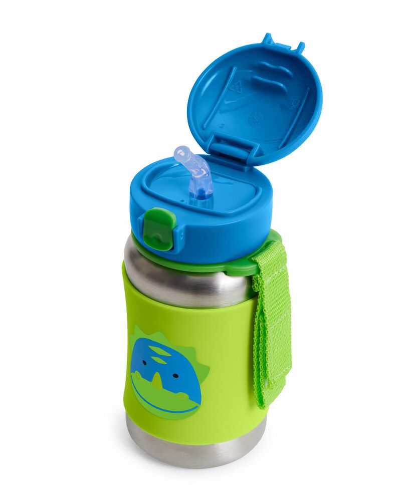 Skip Hop -  ZOO Stainless Steel Little Kid Bottle + Straw