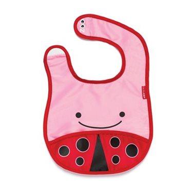 Skip Hop - Zoo Tuck-Away Bib - LadyBug