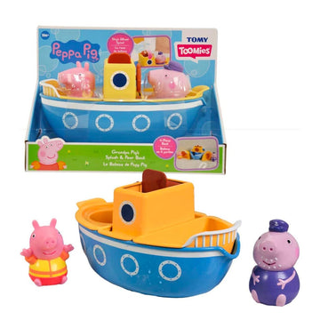 Tomy - Grandpa Pig's Splash & Pour Boat Adventure Bath Toys