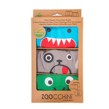 Zoocchini - Boys Boxer - Lizard, Dog & Shark 3PK Boy Clothing